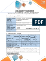 3.guía de Actividades y Rúbrica de Evaluación - Paso 3 - Plantear Alternativas de Solución Desde El Mejoramiento Del Servicio