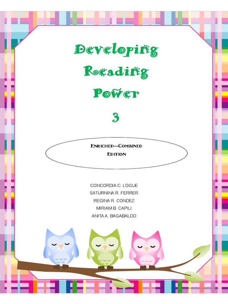 Developing Reading Power 3 Activities | PDF | Language Arts & Discipline