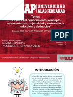 16 El Valor Del Conocimiento, Concepto, Representantes, Objetividad y Certeza de La Inducción y Deducción"