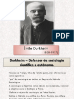 Durkheim e os Fatos Sociais