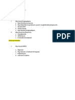 Subject Matter Outline 1st Quarter