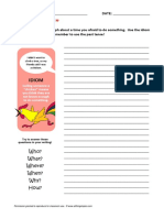 Chicken Idiom Writing Activity