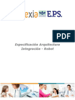 Especificación Arquitectura Integración - Robot PDF