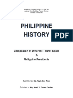 Compilation of Different Tourist Spots & Philippine Presidents