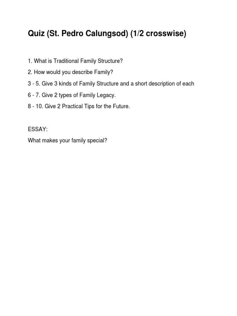 Quiz (St. Pedro Calungsod) | PDF