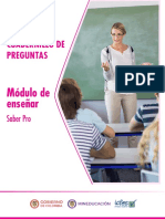 Cuadernillo de Preguntas Ensenar - Saber Pro 2018