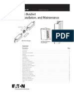 XAP Series Busduct Storage, Installation, and Maintenance: Instruction Booklet IB