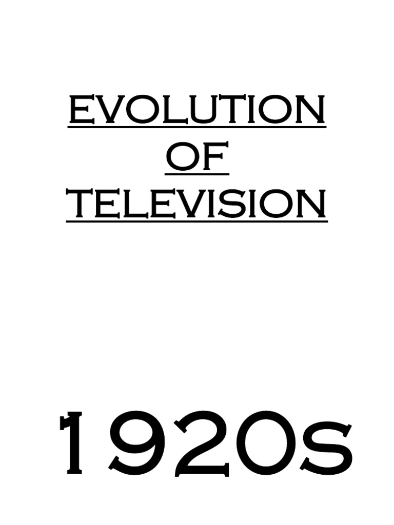 Evolution of Television | PDF