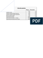 Lista de Precios PDF