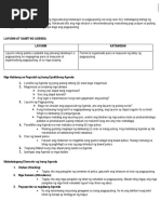 Agenda Sa Piling Larang | PDF