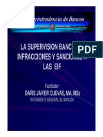 Tema 4 La Supervision Bancaria Infracciones y Sanciones A Las Eif