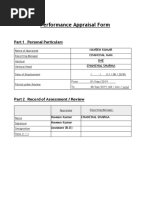 Performance Appraisal Form NAVEEN