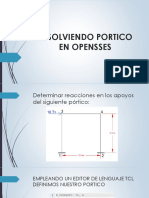 Resolución de Un Pórtico Por Opensees