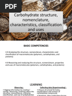 Carbohydrate Structure, Nomenclature, Characteristics, Classification