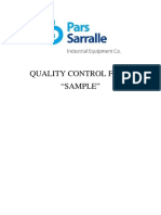 Quality Control Form "Sample"