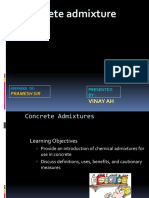 Concrete Admixture: Vinay Ah
