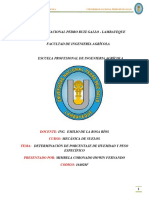 Porcentaje de Humedad y Peso Especifico Mecanica de Suelos Final