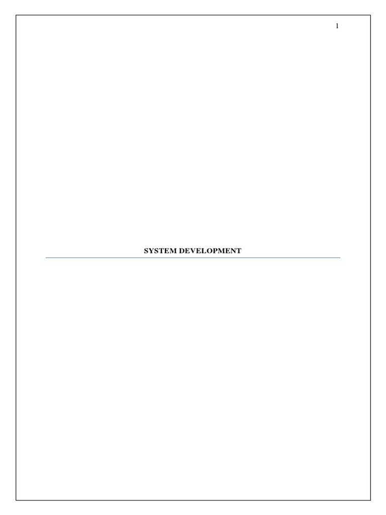 System Development | PDF | Software Development Process | Software ...