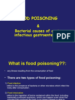 Food Poisoning: & Bacterial Causes of Acute Infectious Gastroenteritis
