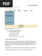 Child and Adolescent Learning: Home Help Preferences