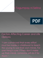 Factors Affecting Career and Life Options