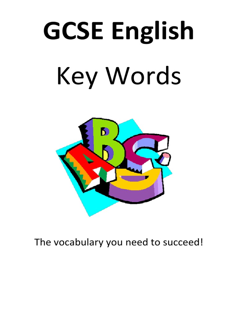 GCSE Key Words Booklet English PDF Poetry Linguistics