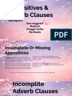 Appositives and Adverb Clause