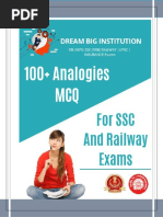 100+ Analogies PDF For SSC and Railway Exam