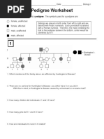 Pedigree Practice Problems PDF