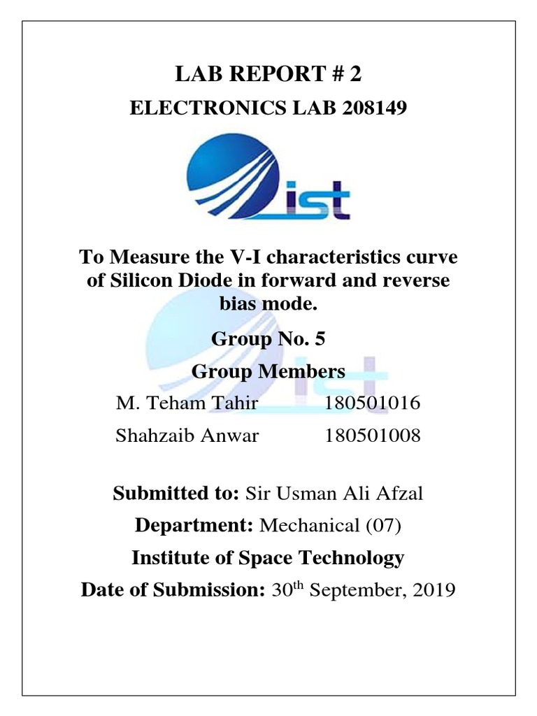 V-I Characteristics of Silicon Diode | PDF