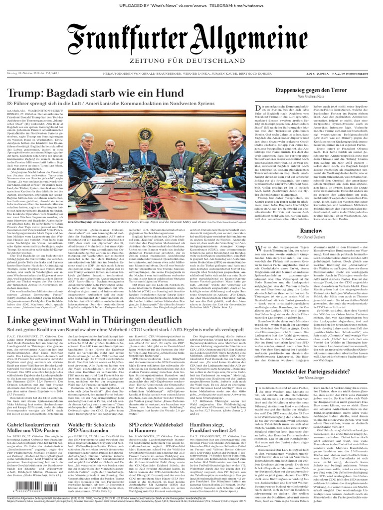Frankfurter Allgemeine Zeitung 2019 10 28 Pdf