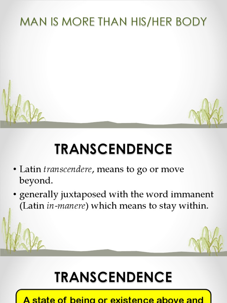 Understanding Transcendence and Immanence | PDF