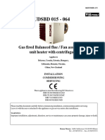 20 Reznor UDSBD 015-064 Aeroterme Gaz Cu Ventilator Centrifugal Manual Instalare-Intretinere CI 06.11.20 En