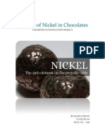 Amount of Nickel in Chocolates: Chemistry Investigatory Project