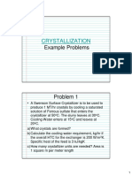 Crystallization: Example Problems