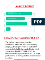 Context Free Grammar and Trees