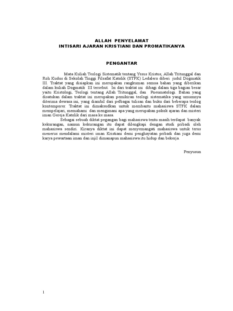 Kristologi 1 Pdf