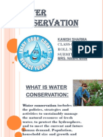 Water Conservation Kanish Sharma