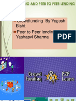 Crowdfunding by Yogesh Bisht Peer To Peer Lending by Yashasvi Sharma