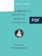 Mahabharata Book Nine Shalya Volume One the Clay Sanskrit Library