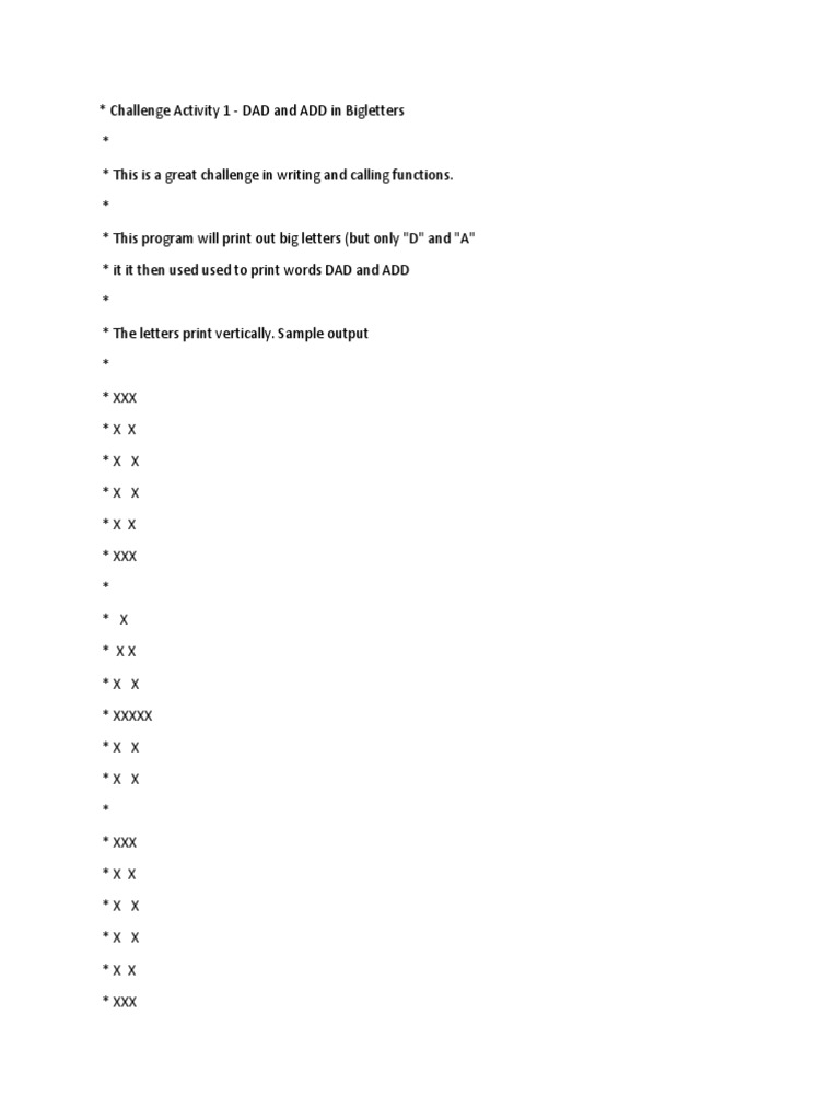 Challenge Activity | PDF