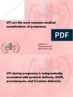UTI Are The Most Common Medical Complications of Pregnancy: Gilstreple III Obstet-Gynecol CLN North America 2001