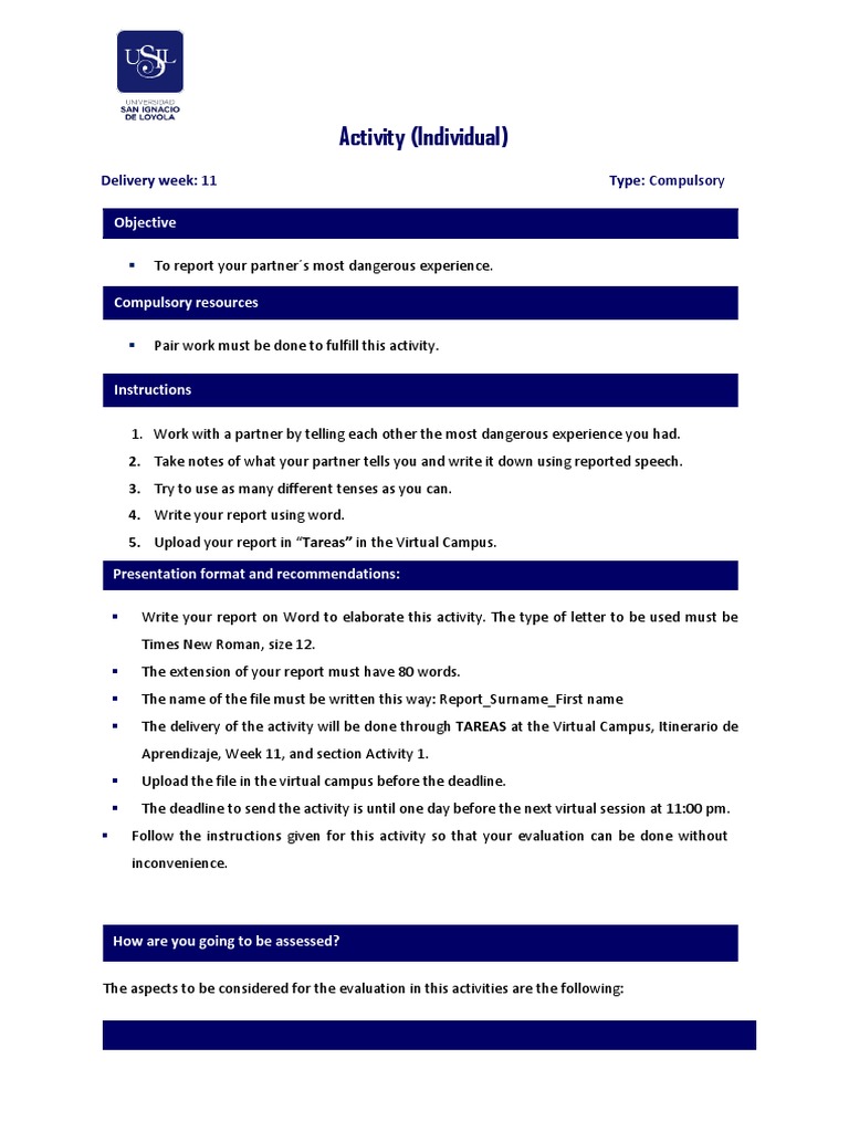 Activity Instructions Session 33 | PDF