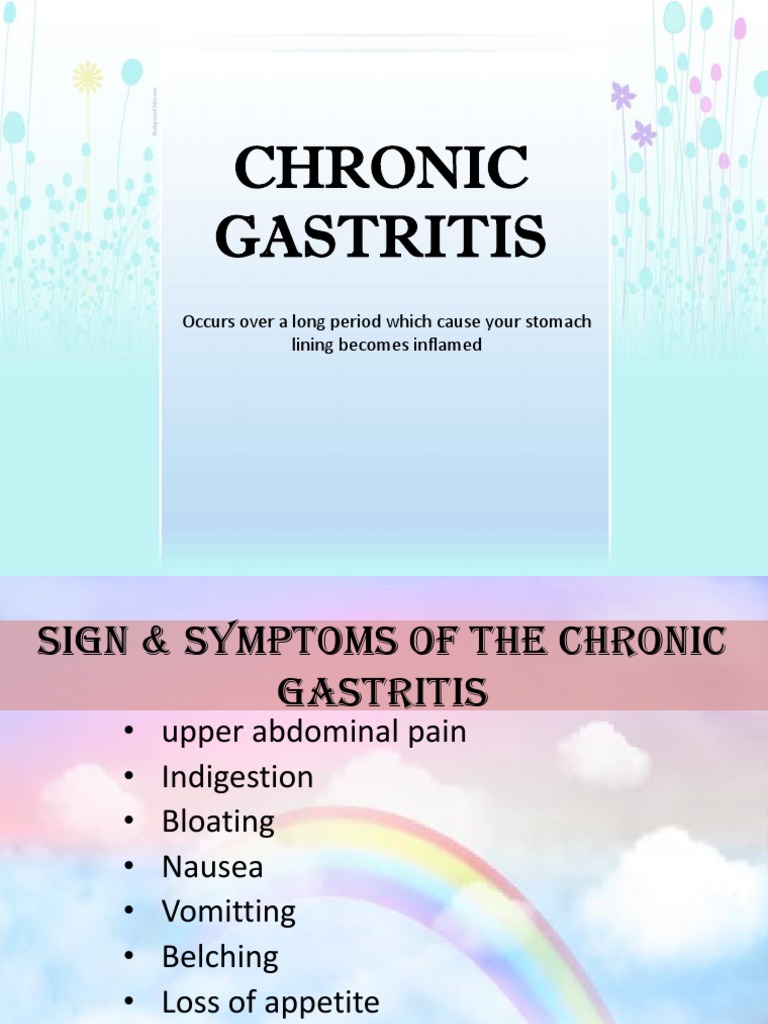 Chronic Gastritis Gastroenterology Health Sciences