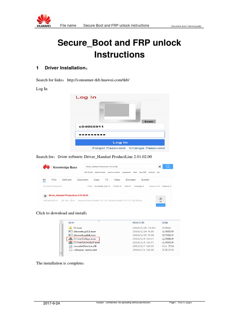 FRP Unlock Instructions for Huawei Devices | PDF | Booting | Classes Of ...
