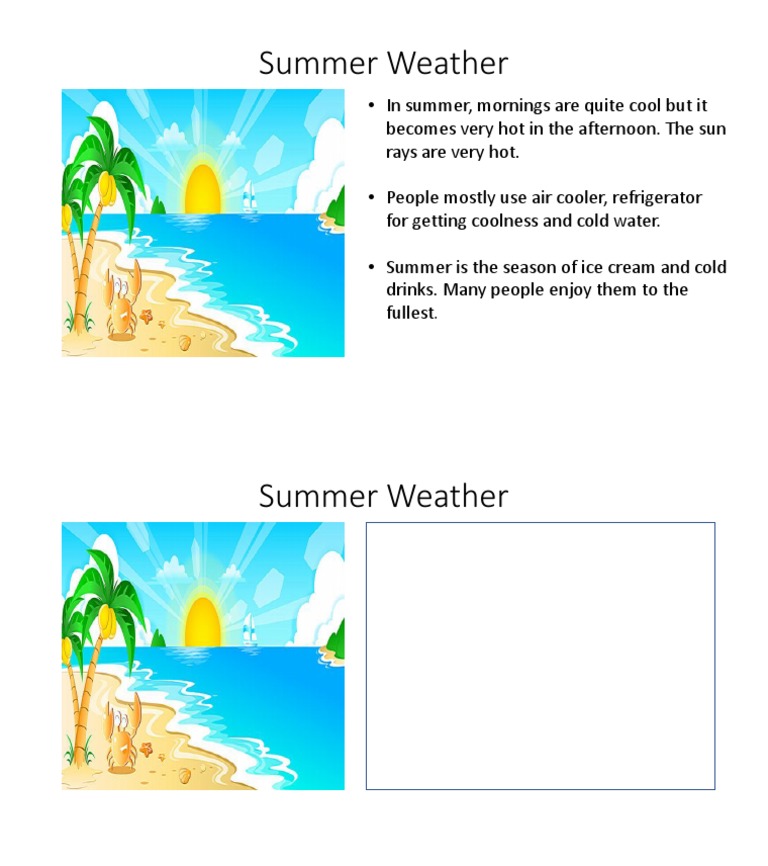 Summer Weather: Heat and Cool Relief | PDF | Science & Mathematics