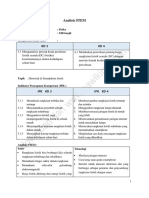 Analisis STEM: Mata Pelajaran: Fisika Kelas/Semester: XII/Ganjil