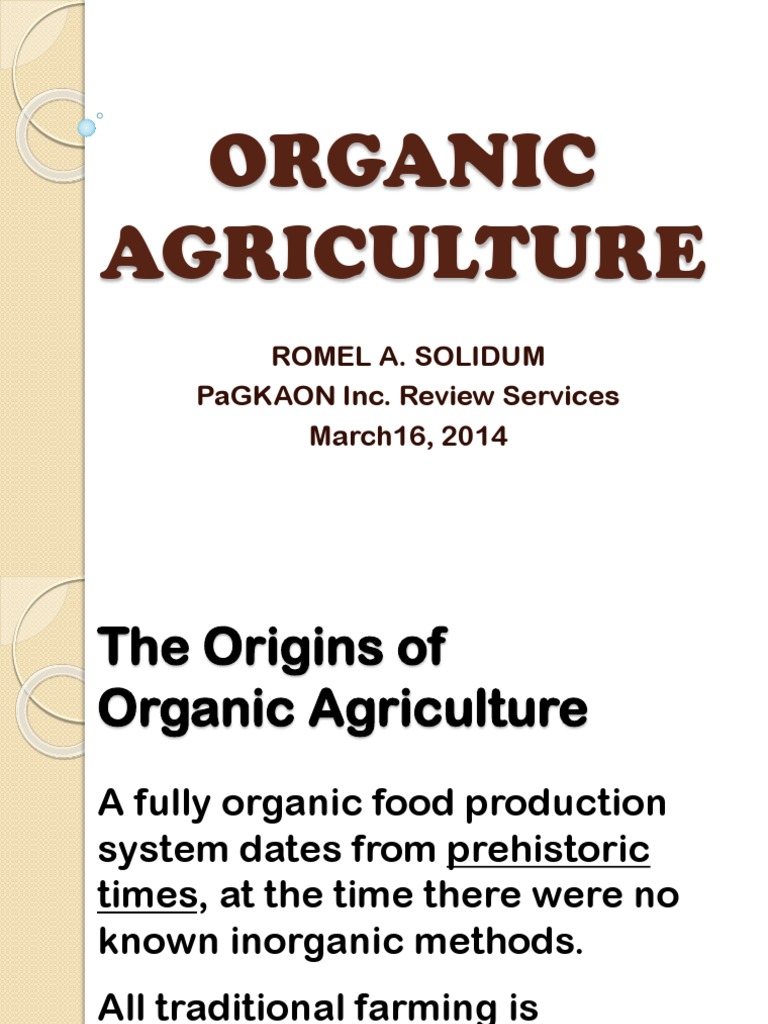 Organic Agriculture Act of 2010 Overview | PDF | Organic Farming | Ecology