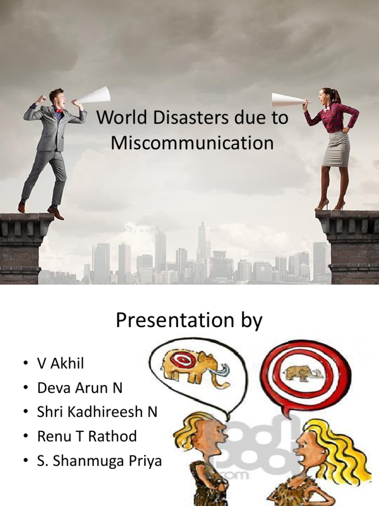 Miscommunication in World Disasters | PDF | George Washington | Semiotics