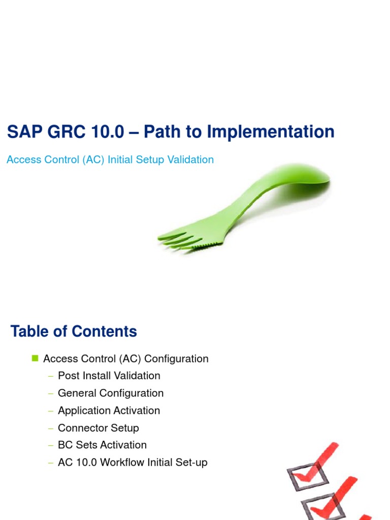 SAP GRC 10.0 Access Control Setup Guide | PDF | Business Process | Sap Se